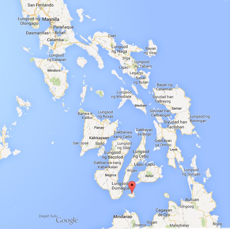 Geografische Lage der Insel Siquijor